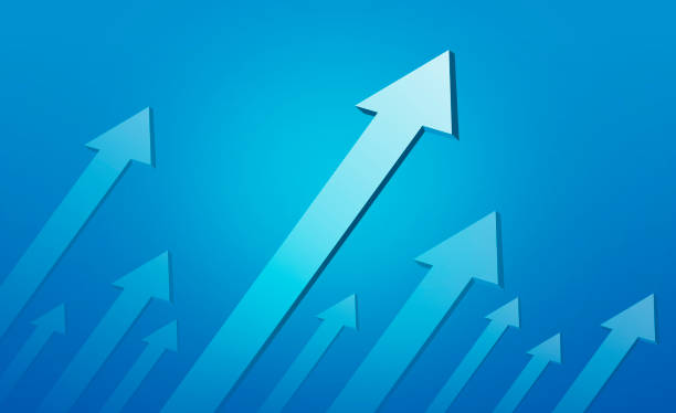 istock Business competition. on the arrow path. 3d render 1429918543