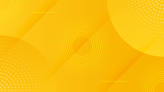Abstract modern background yellow with circle shadow decoration