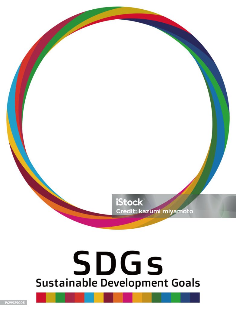 Sdg Color Line Sustainable Development Goals Sdgs 17 Concept Colors Circular Frame ...