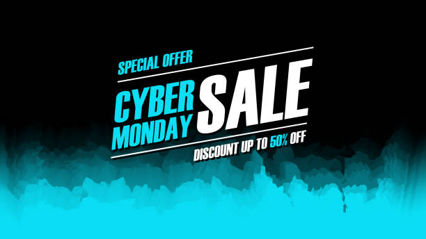 Cyber Monday Sale promotional banner for Cyber Monday business, discount shopping, commerce and advertising. Cyber Monday Sale promotional banner for Cyber Monday business, discount shopping, commerce and advertising. Vector illustration. cyber monday stock illustrations