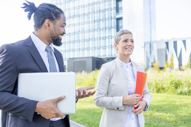 istock Cheerful business people having a joyful conversation 1429937213