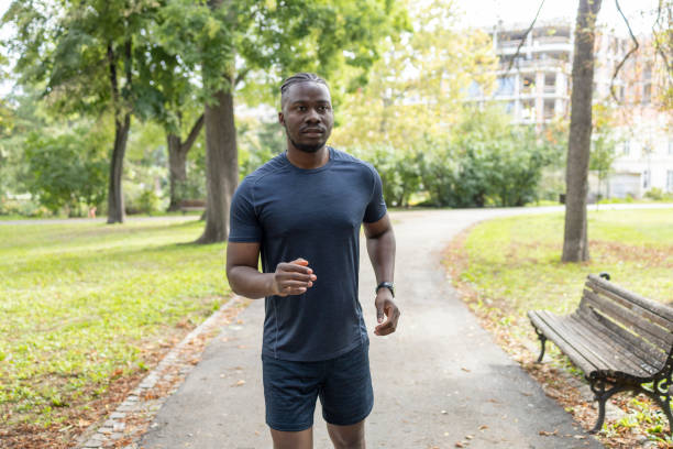 istock Man jogging outdoors 1429938118