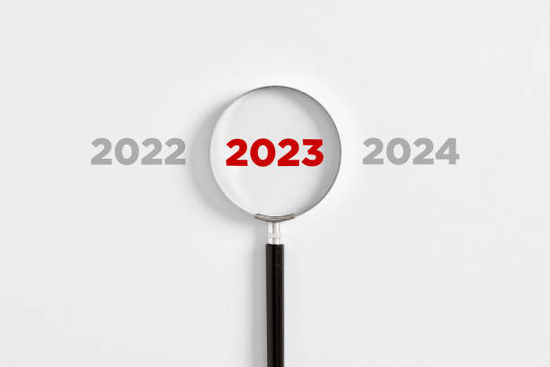 Focusing on the year 2023 for business planning concept.