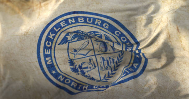 Mecklenburg county old flag, state of North Carolina, United States Mecklenburg county old flag, state of North Carolina, United States mecklenburg vorpommern stock pictures, royalty-free photos & images