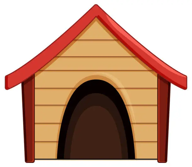 Vector illustration of Doghouse in cartoon style