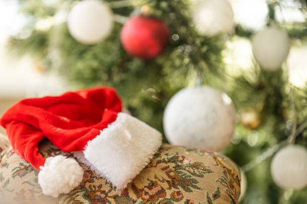 istock Close up of balls on christmas tree. New Year concept. 1429954427