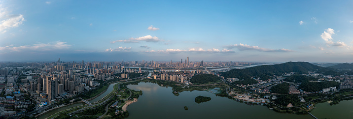 changsha of china Skyline Panoramic