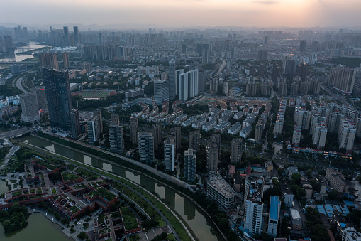 changsha of china Skyline Panoramic