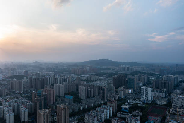 istock aerial photo of  Panoramic skyline  changsha china 1429956640