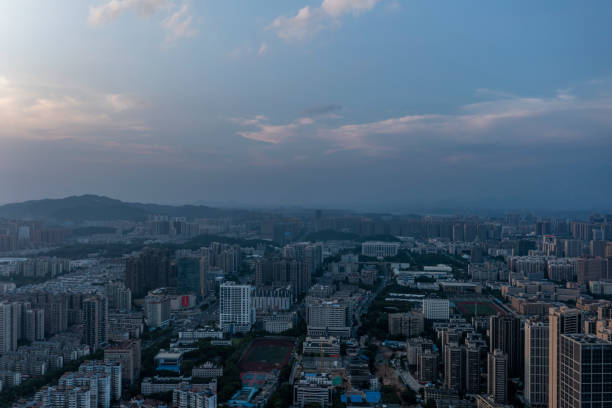 istock aerial photo of  Panoramic skyline  changsha china 1429956722