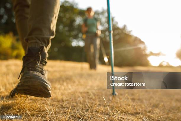 Overstepping Ground Man Stepping On The Ground When Going On A Relaxing Hike Stock Photo ...