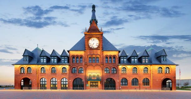 istock Central New Jersey Railroad Terminal building at Liberty State Park. 1429963500