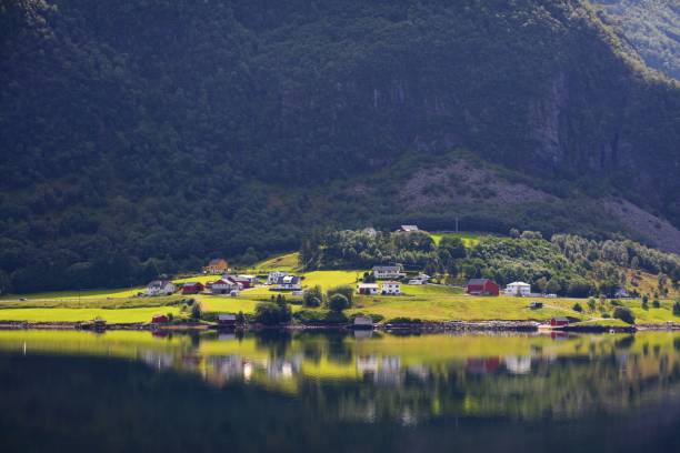 Countryside in More og Romsdal, Norway stock photo
