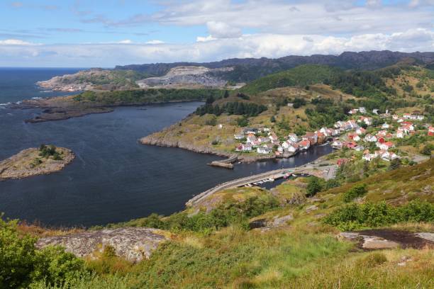 istock Sogndalstrand town in Rogaland, Norway 1429967751