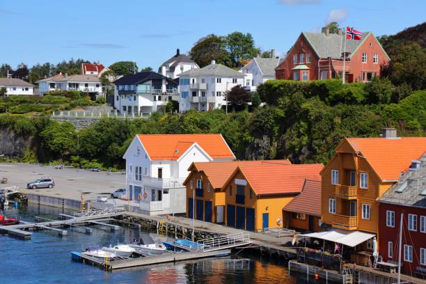 Haugesund Norway Haugesund city, Norway. Summer view of boats in Haugaland district of Norway. haugaland photos stock pictures, royalty-free photos & images