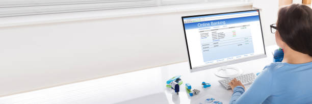 istock Businesswoman Doing Online Banking 1429975743