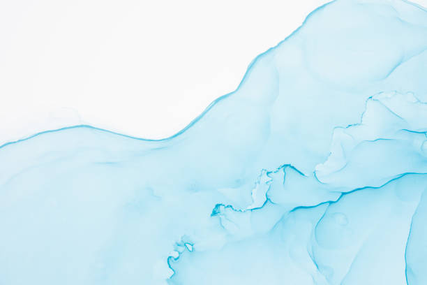 istock Abstract blue Ink background. Alcohol Ink art. 1429994079