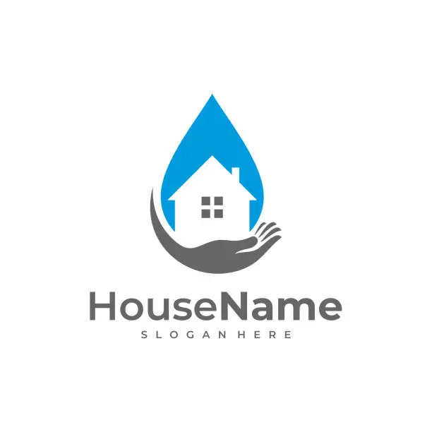 Vector illustration of House Care logo designs concept vector. Medical Home logo template