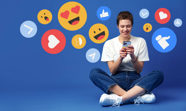 istock Young pretty woman using mobile phone for checking social media 1429999670