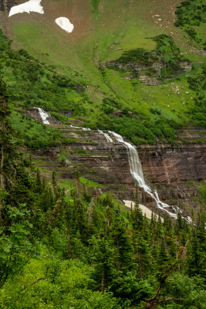 istock Bright Greens Surrounding Morning Eagle Falls 1430004117