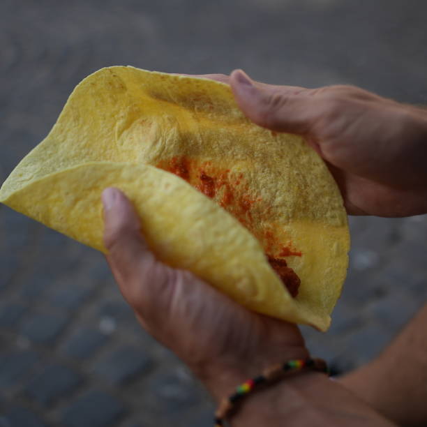 istock Tortilla wrap and its ingredients 1430010644