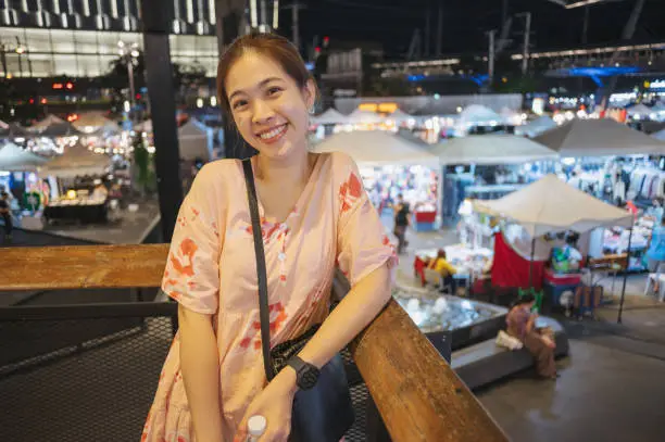 Asian travel ratchada nightmarket at bangkok shopping district