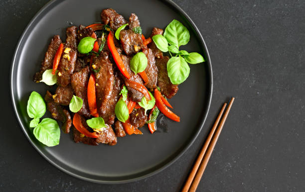 istock Thai style stir-fry beef with vegetables 1430019578