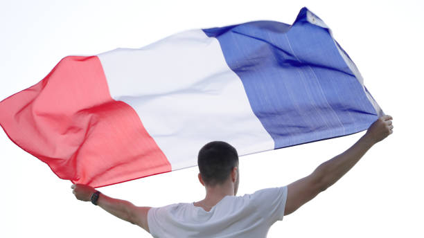 istock Young man with French flag 1430019902