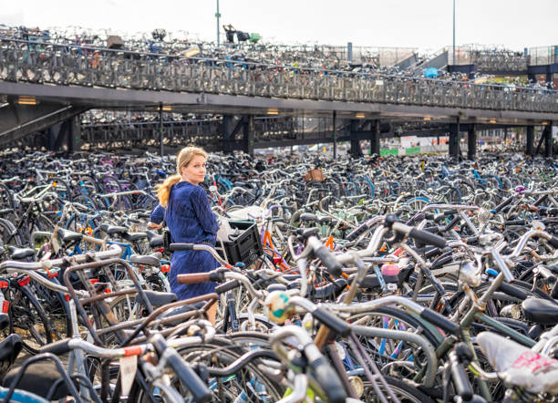 istock Finding a place to park a bike 1430021466