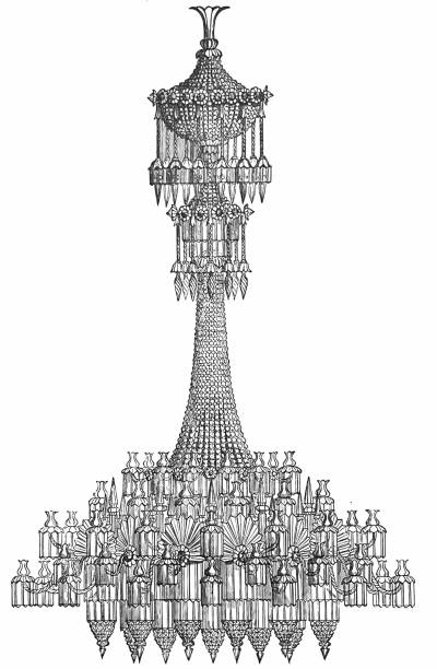 istock Crystal Palace Exhibition, London 1851, chandelier 1430022208