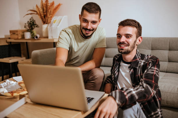 istock Young gay couple 1430036690