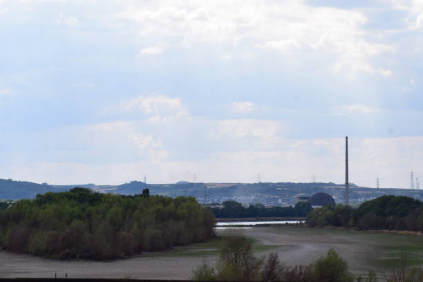 istock dry Rhine with a nuclear plant 1430036754