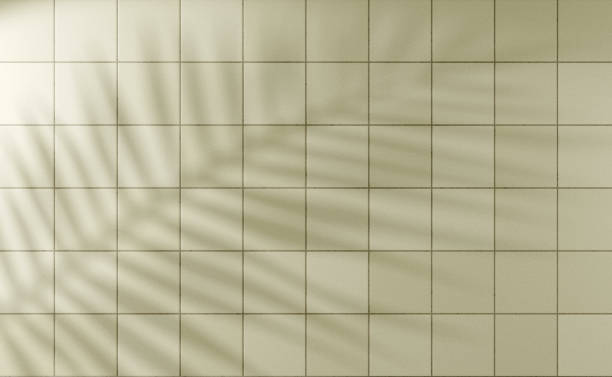 Beige pastel tiles bathroom or kitchen wall background