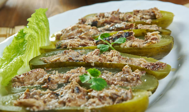 istock Tuna Salad Pickle Boats 1430042528