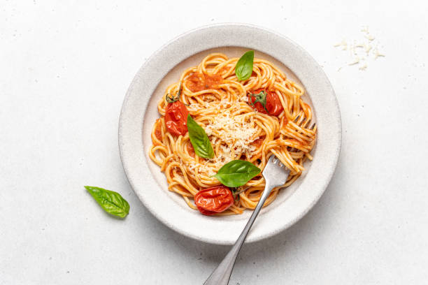 istock Traditional Italian pasta with tomato sauce 1430042631