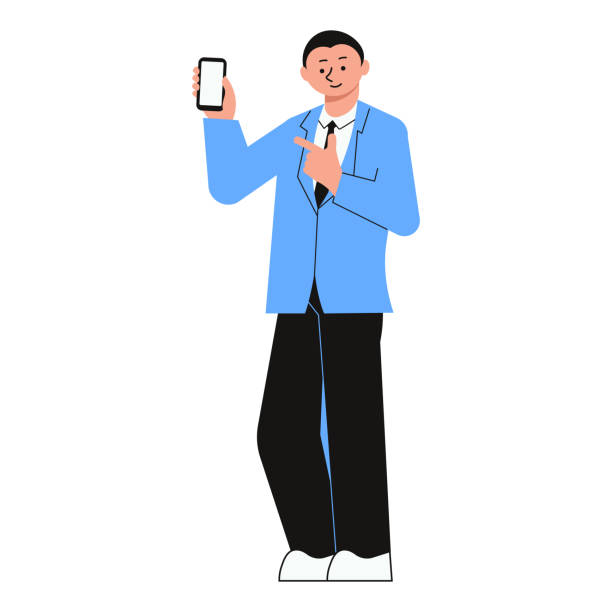 istock Business male trainer or coacher on the presentation with laptop 1430047651