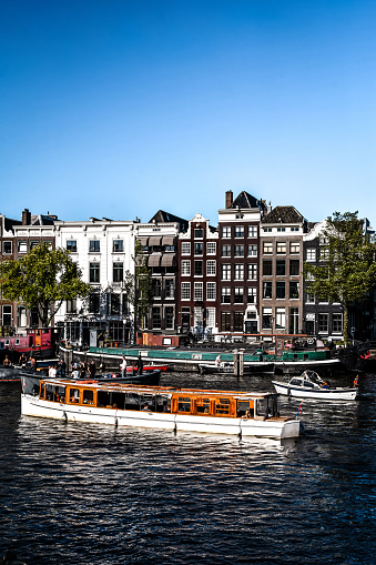 Boats And Yachts Of Amsterdam - A Tourist Attraction, The Netherlands