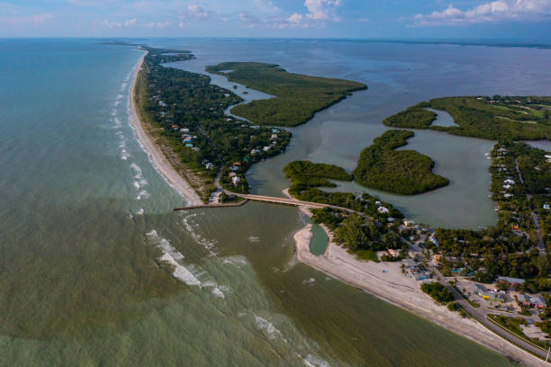 istock Captiva Island,Florida Aerial @ Blind Pass Bridge Looking North. 1430056322