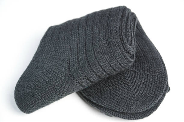 istock Men's warm insulated socks on white 1430059373