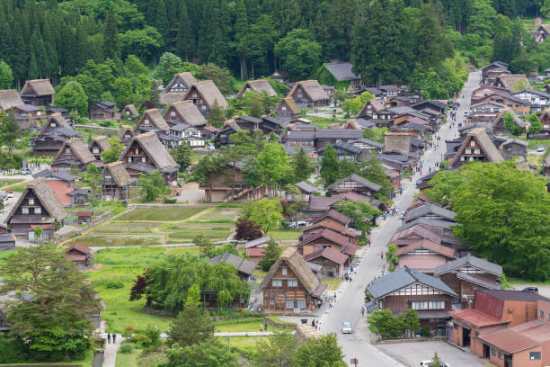 Historical village of Shirakawa-go. Shirakawa-go is one of Japan's UNESCO World Heritage Sites located in Gifu Prefecture, Japan. Historical village of Shirakawa-go. Shirakawa-go is one of Japan's UNESCO World Heritage Sites located in Gifu Prefecture, Japan. gifu prefecture stock pictures, royalty-free photos & images