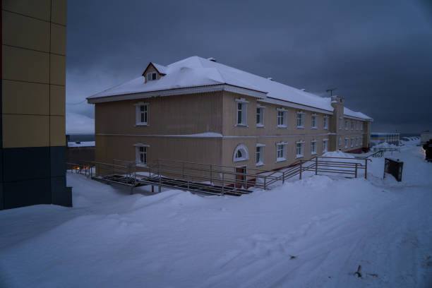 istock Barentsburg on a gloomy Winter day, Svalbard 1430075630
