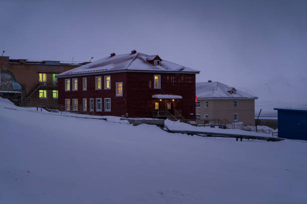 istock Barentsburg on a gloomy Winter day, Svalbard 1430075772