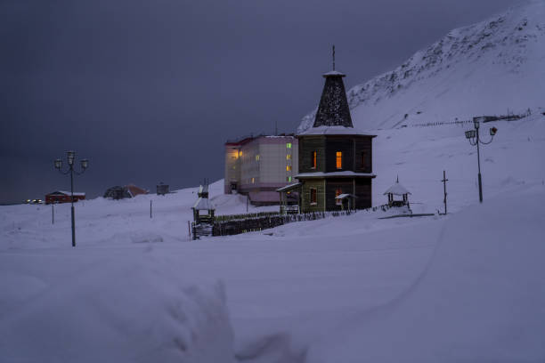 istock Barentsburg on a gloomy Winter day, Svalbard 1430075908