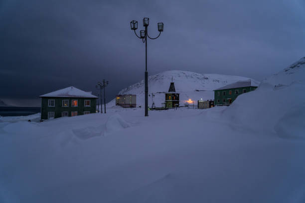 istock Barentsburg on a gloomy Winter day, Svalbard 1430076010