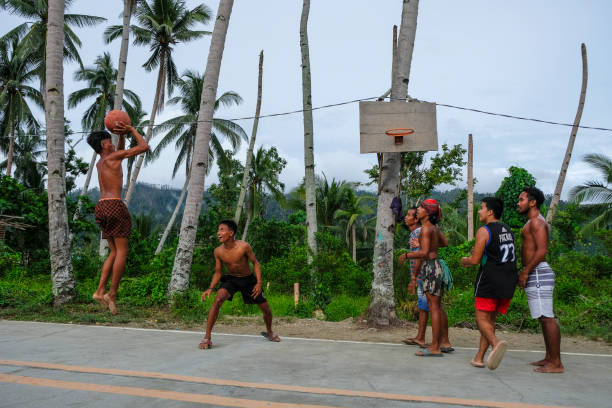 Port Barton in Palawan Island, Philippines stock photo