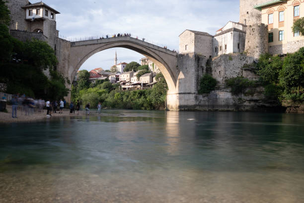istock The famous stone bridge and river in Mostar 1430085545