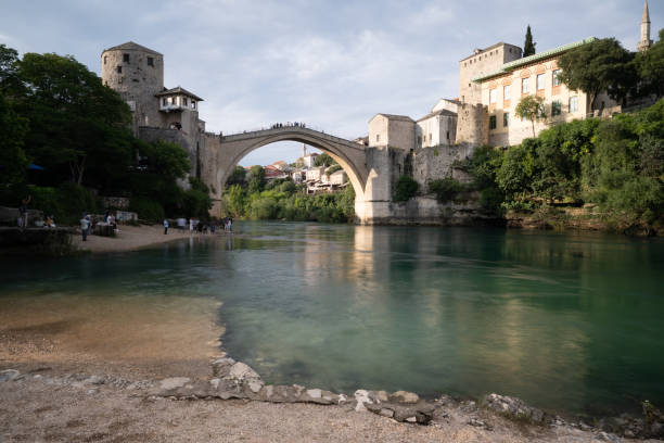 istock The famous stone bridge and river in Mostar 1430085617