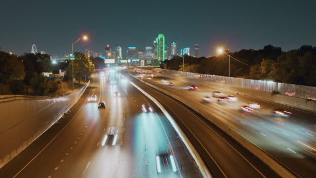 Traffic on Freeway in Dallas, TX
