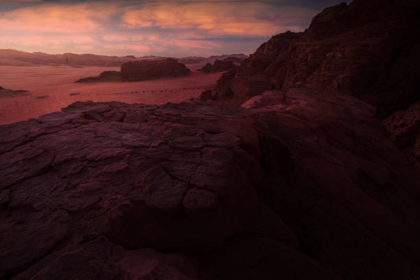istock Sunset in Wadi Rum Valley 1430105043