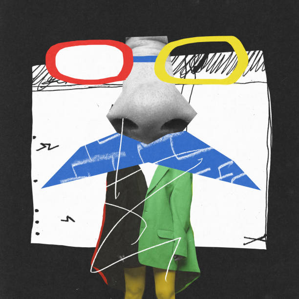 istock Contemporary art collage. Conceptual creative design symbolizing manager's control over working process 1430109324